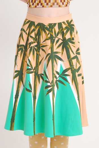 SS10 BAMBOO SKIRT - MINT