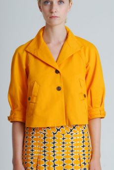 SS09 SHORT FLARED JACKET - MARIGOLD