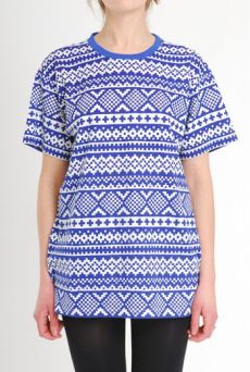 AW10/11 OLD JUMPER TEE - BLUE