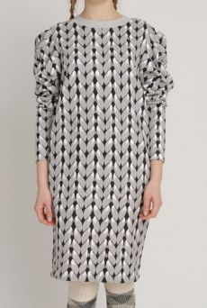 AW1213 KNIT YOU LIKE JUMPER DRESS - SAND