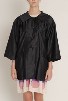 SS13 BLACK PAINTERS COAT