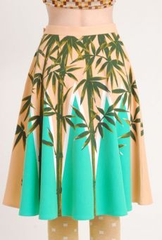 SS10 BAMBOO SKIRT - MINT - Other Image